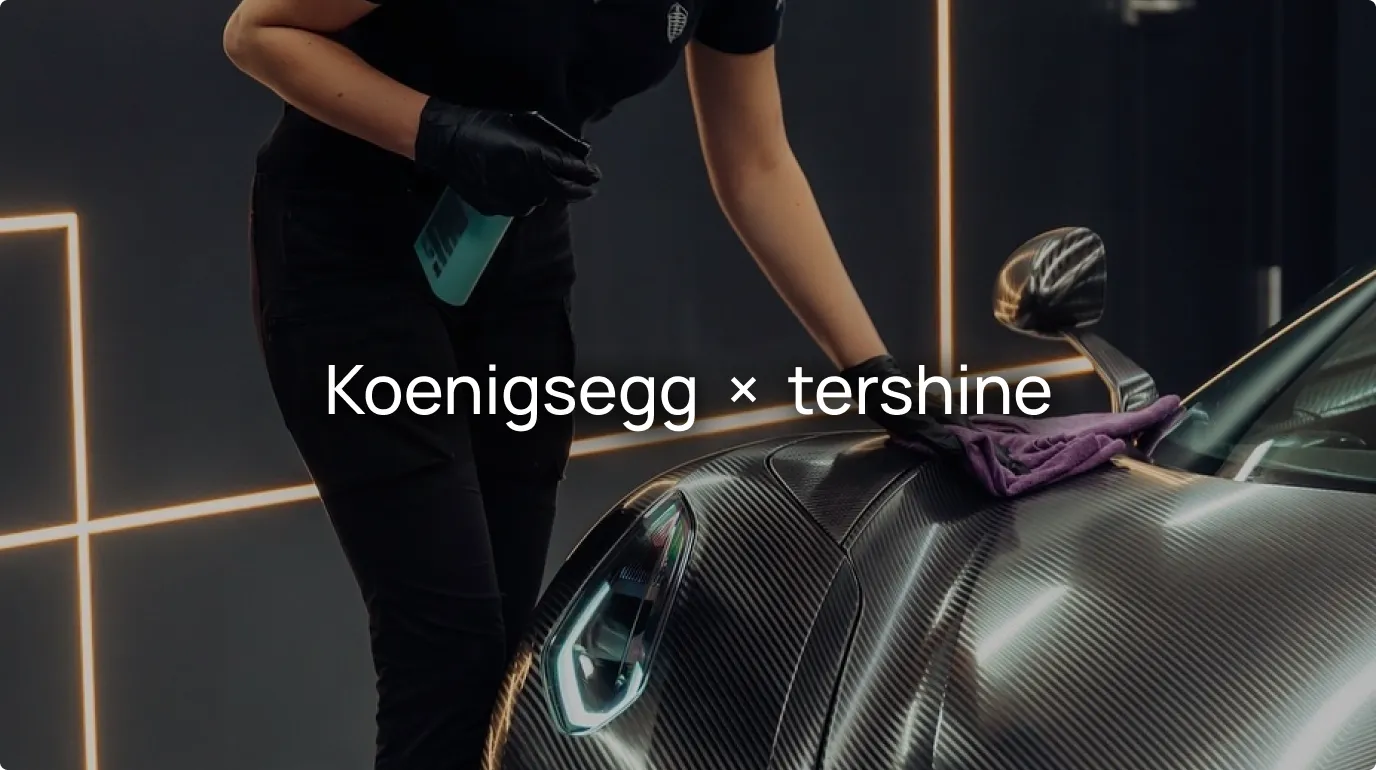 Tershine och Koenigsegg produkter